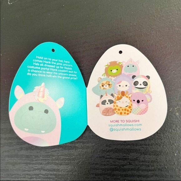 Hank The Hippo Dressed As A Unicorn 7” Squishmallow Plush - Picture 5 of 6